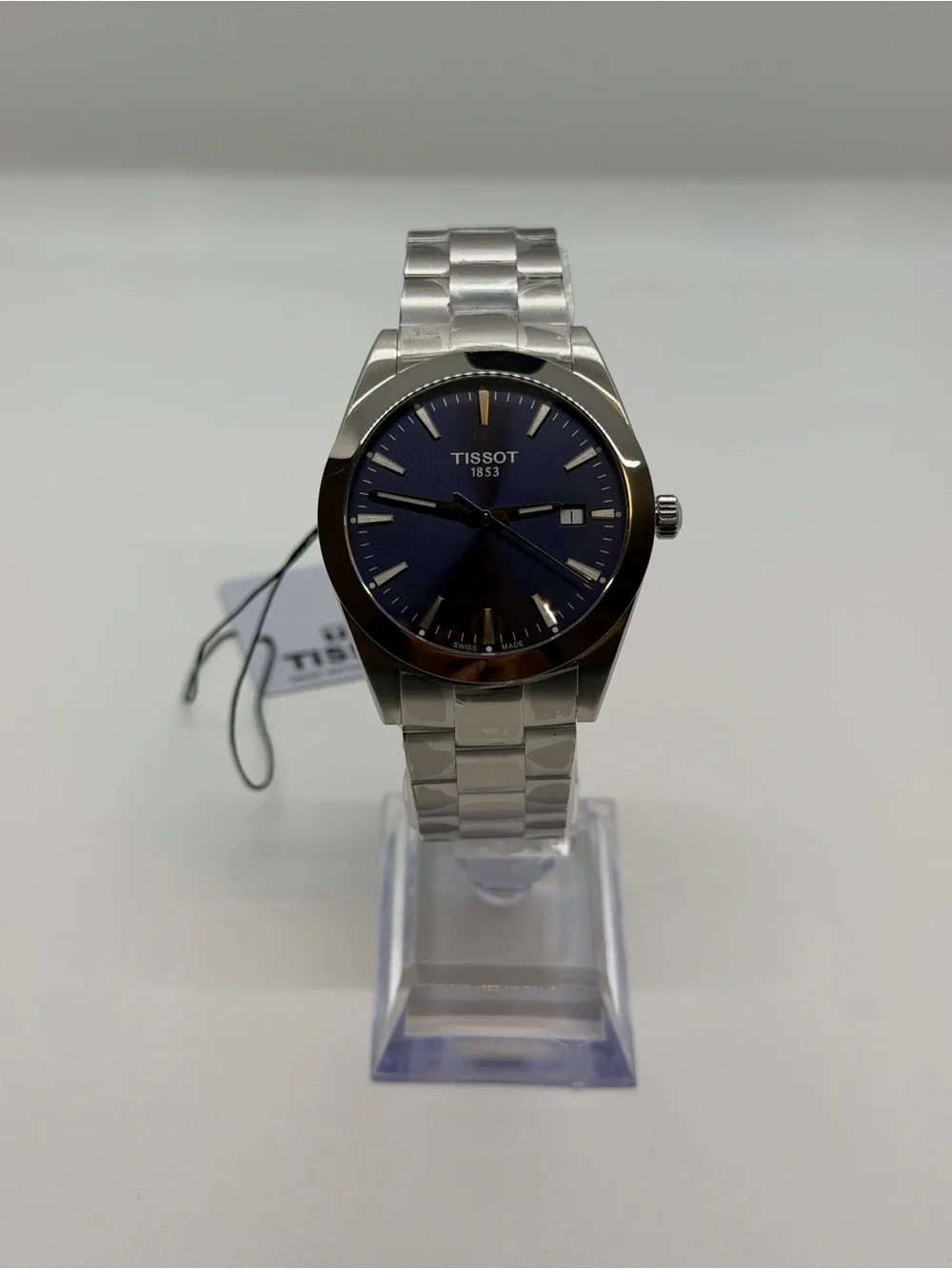 Tissot Gentlemen Stainless Steel 40mm Watch with Blue Dial